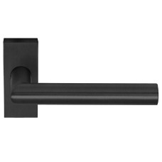 kľučka Tipo US kovová konštrukcia s hranatou rozetou M15 - inox (nerez) čierna