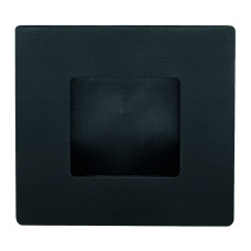 mušľa 01023 M15 NE 50x50 mm - inox matný čierny (nerez)