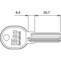 kľúč ISEO R6 - originálny bezpečnostný kľúč