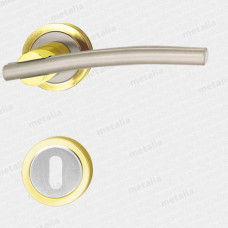 kľučka - Galatea M1/M9 - mosadz zlatá leštená/nikel matný