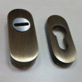 mosadzné bezpečnostné rozety oválne 195 Safe - česaný bronz 15 mm