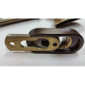 mosadzné bezpečnostné rozety oválne 195 Safe - česaný bronz 15 mm