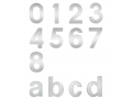 písmeno "a" inox (nerez) 92x75 mm